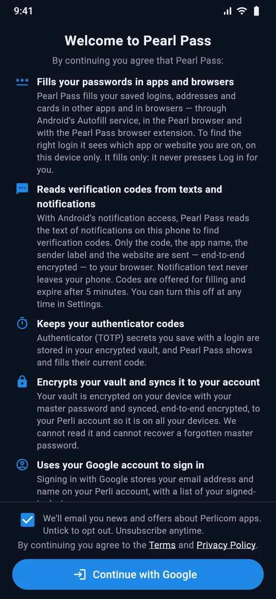 Set up in two taps: autofill and verification codes